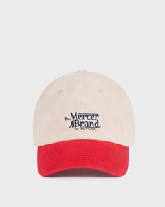 MERCER BRAND CAP White/Red