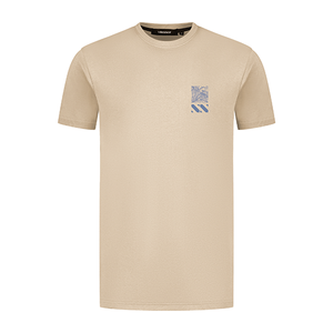 VÄNNER Tropisk Skjorta T-Shirt Beige