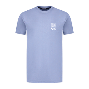 VÄNNER Tropisk Skjorta T-Shirt Blue
