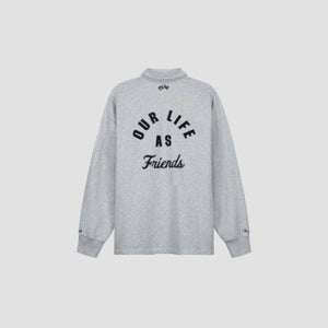 ØLÅF Varsity Polo Sweat Heather Grey