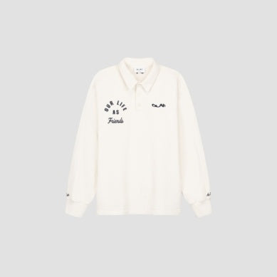 ØLÅF Varsity Polo Sweat Off-White