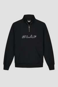 ØLÅF Italic Zip Mock Black