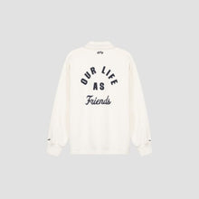 Afbeelding in Gallery-weergave laden, ØLÅF Varsity Polo Sweat Off-White