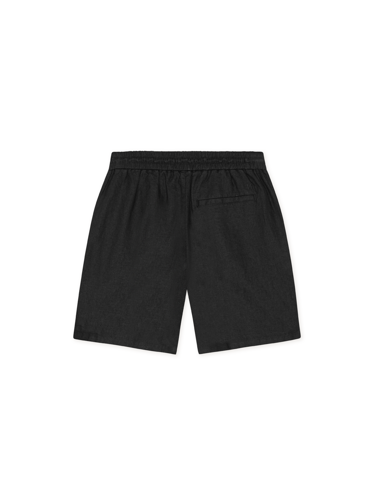 LES DEUX DRAWSTRING LINEN SHORTS Tap Shoe Black
