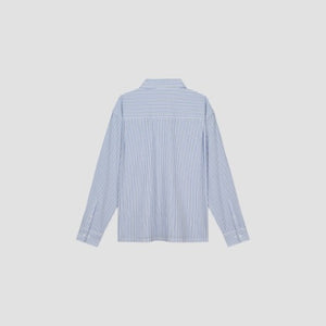 ØLÅF Oxford Stripe Shirt LS Blue Stripe