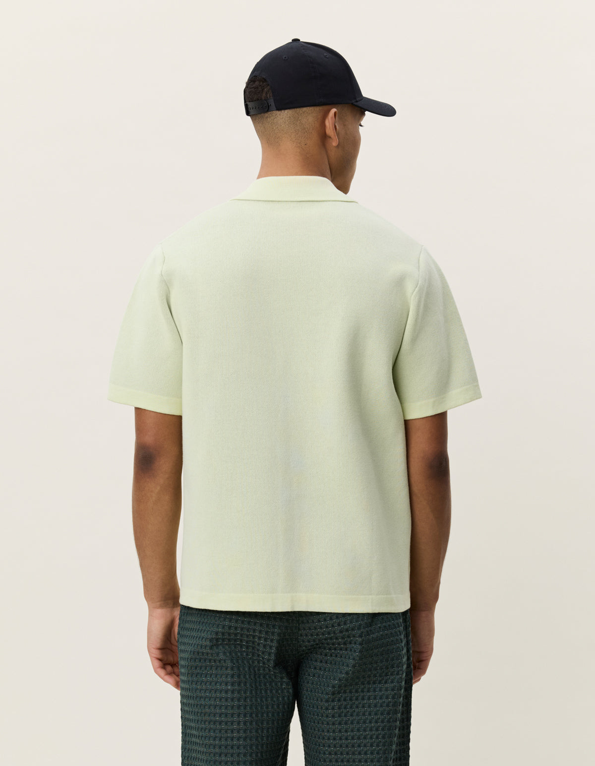 LES DEUX GOODS KNITTED SS SHIRT White Jade Green