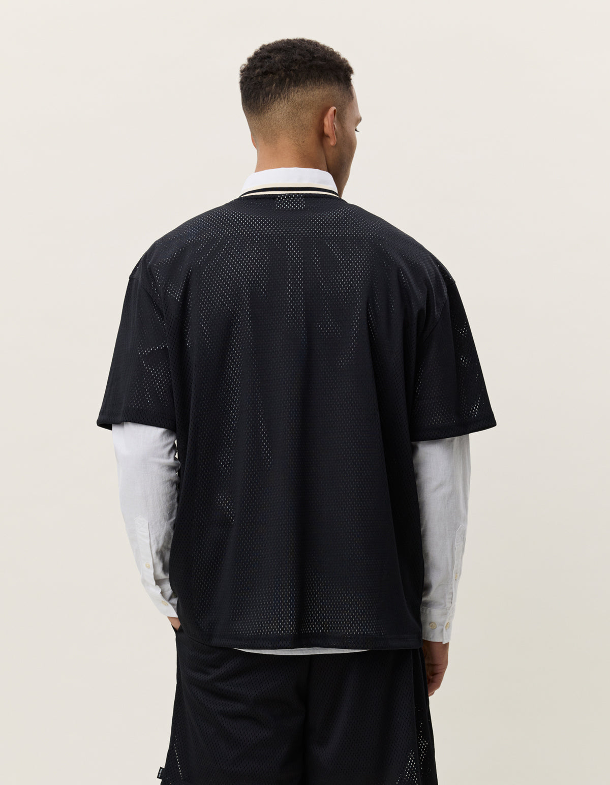 LES DEUX MESH T-SHIRT Tap Shoe Black