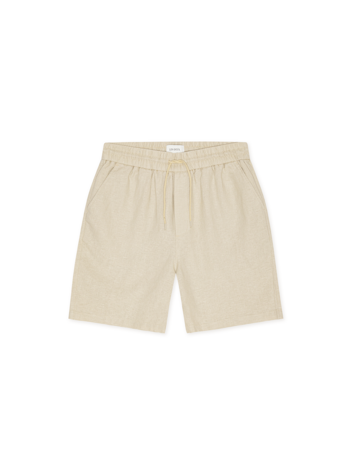 LES DEUX DRAWSTRING LINEN SHORTS Light Sand