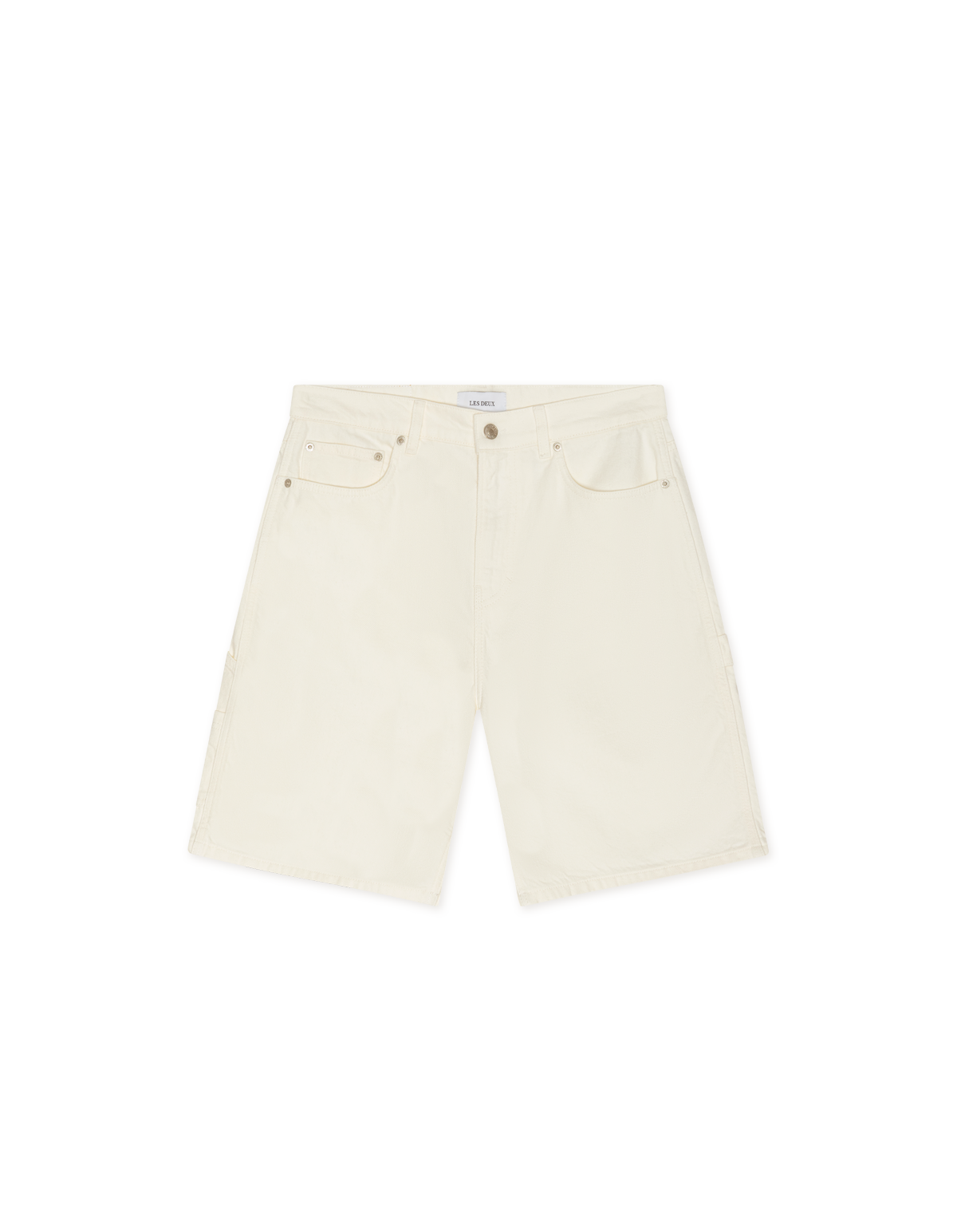 LES DEUX CARPENTER DENIM SHORT Light Ivory