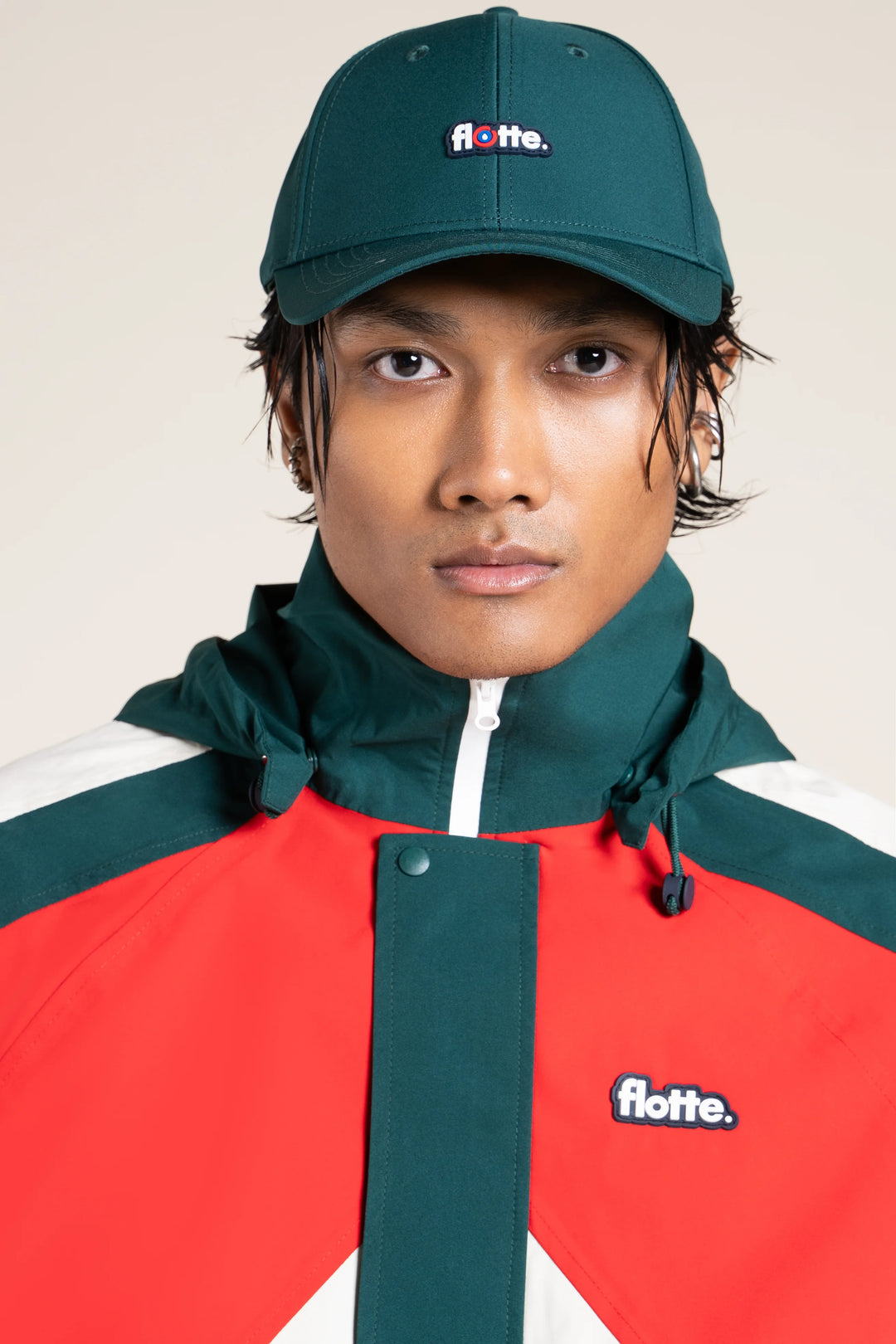 FLOTTE ABBESSES - WATERPROOF JACKET Rouge Sapin