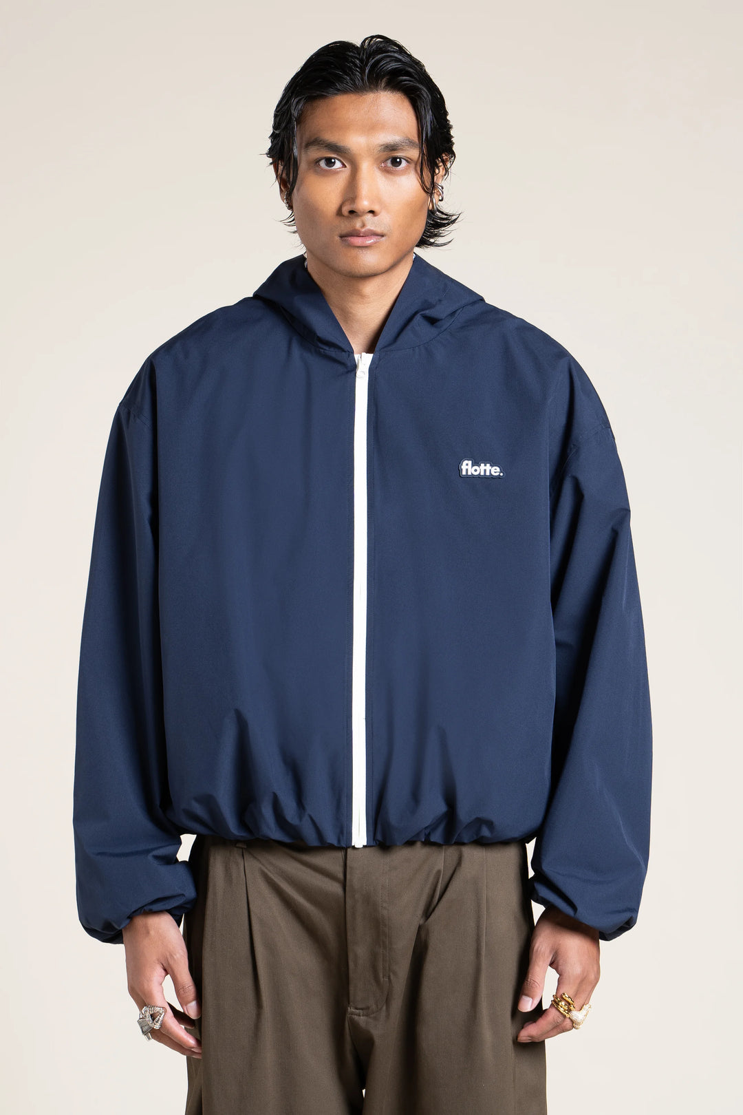 FLOTTE DARIUS - WATERPROOF BOMBER JACKET Indigo