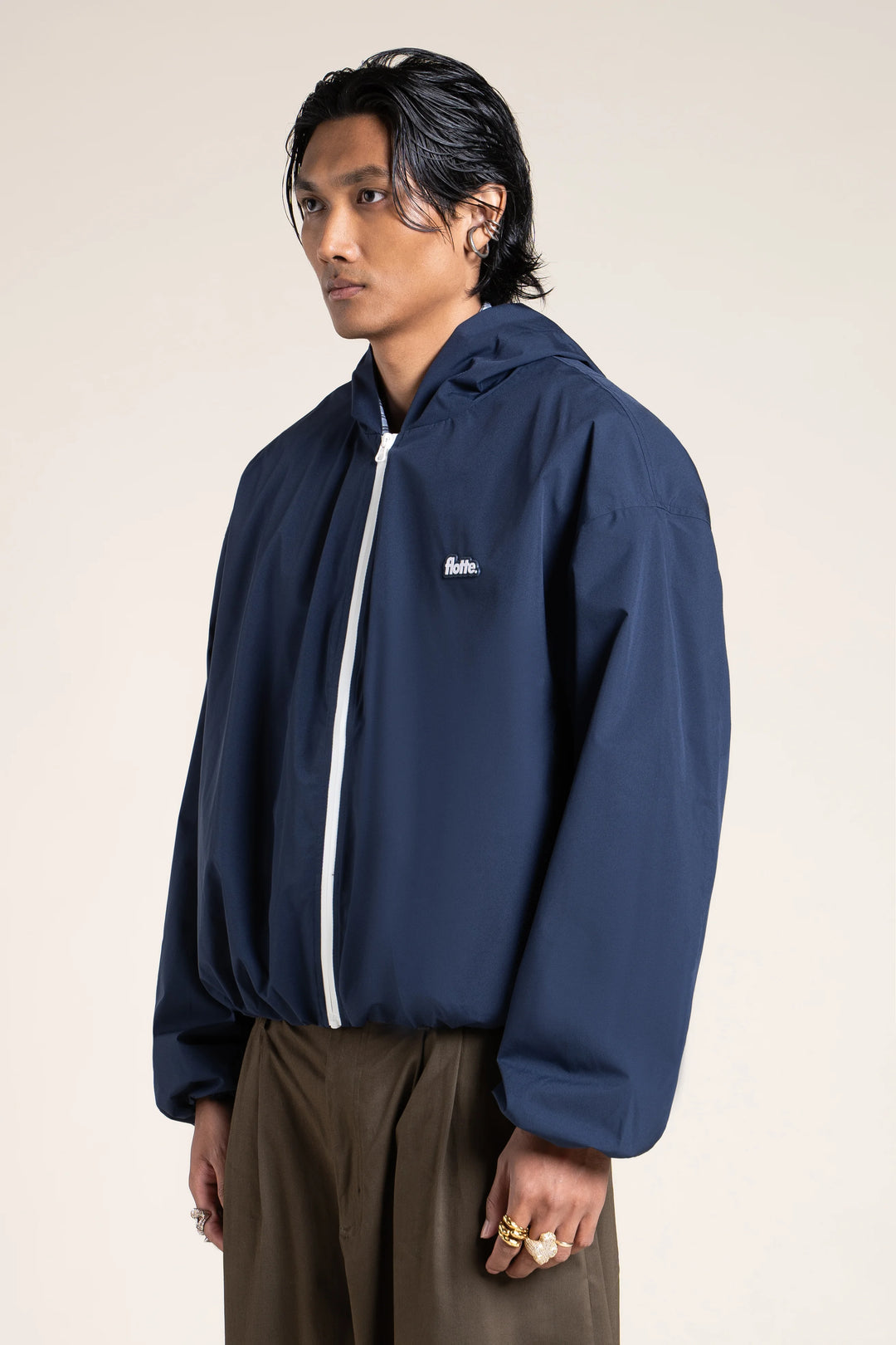 FLOTTE DARIUS - WATERPROOF BOMBER JACKET Indigo