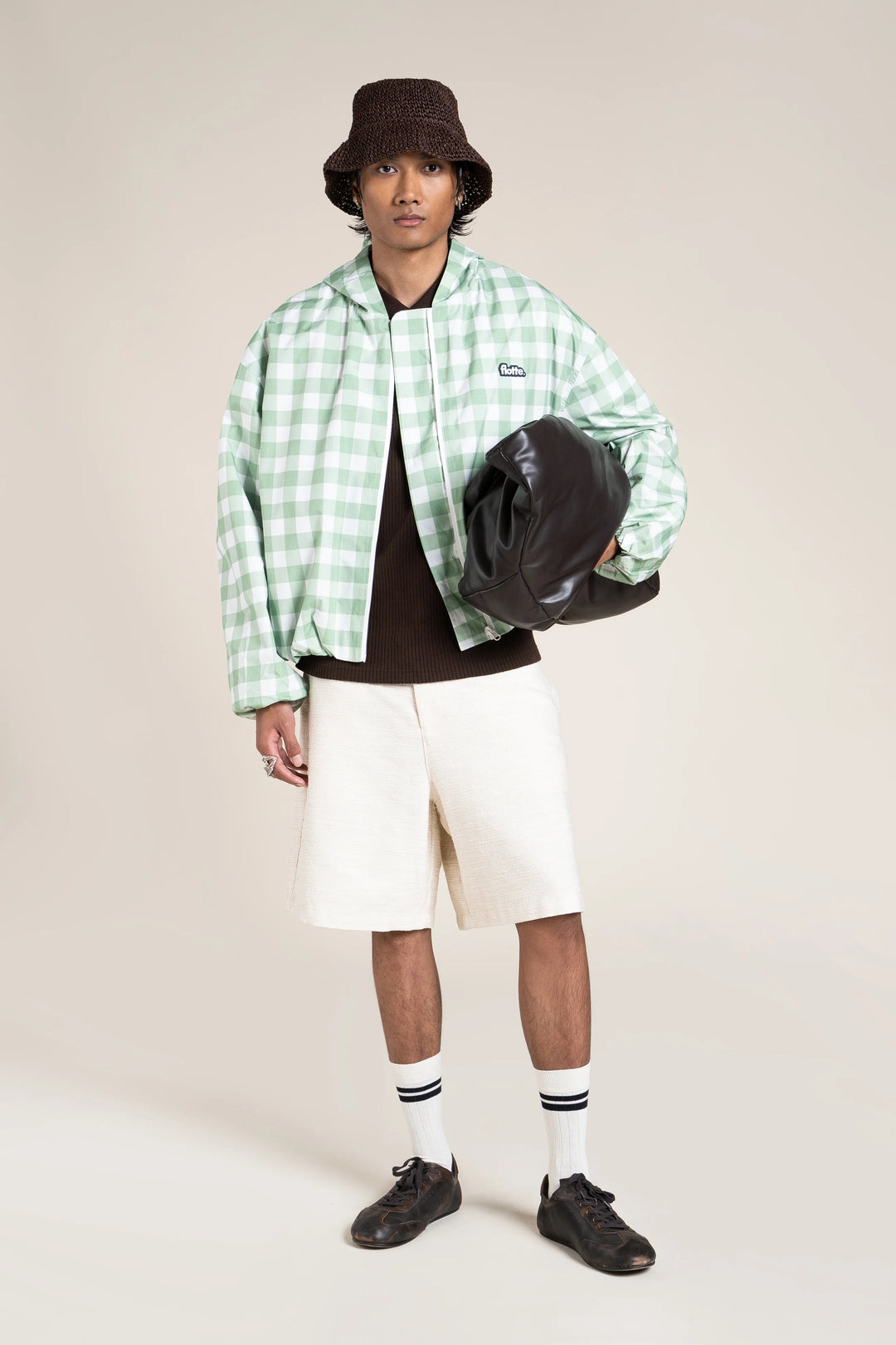 FLOTTE SAINT-MARTIN - WATERPROOF JACKET Vichy Vert