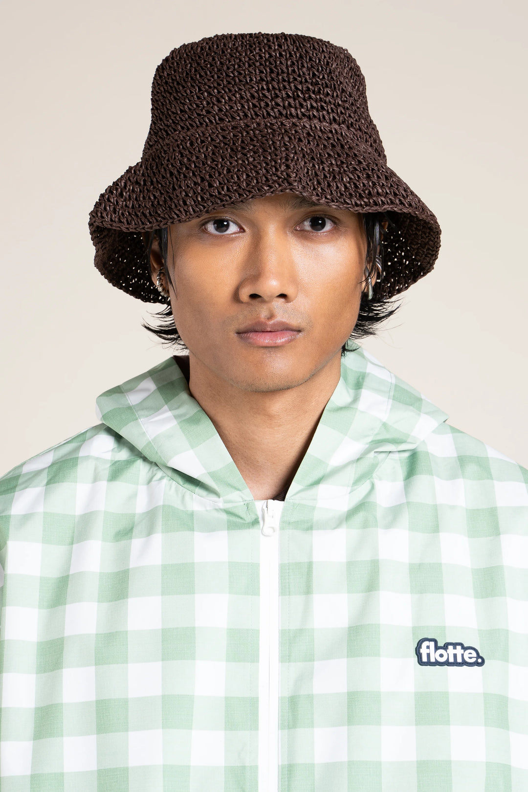 FLOTTE SAINT-MARTIN - WATERPROOF JACKET Vichy Vert