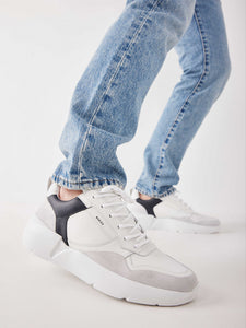 NUBIKK ROQUE ROAD WAVE | NAVY WITTE SNEAKER